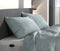 Zohome Kussensloop Lino - Kussenhoes van 60x70 cm - 1 stuk - 100% Katoen - Blauw