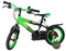 Strike Groene Kinderfahrrad | 3,5-5 jaar | 14 inch wielen | 2 Handbremsen | Zijwieltjes | Kettenschutz & Pedalreflektoren | Verstellbaar zadel | Cadeau voor jongens