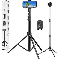 Studio ME Telefoon Statief - 170 cm - Bluetooth - Zwart