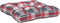 vidaXL - Palletkussens - 2 - st - ruitpatroon - stof - rood