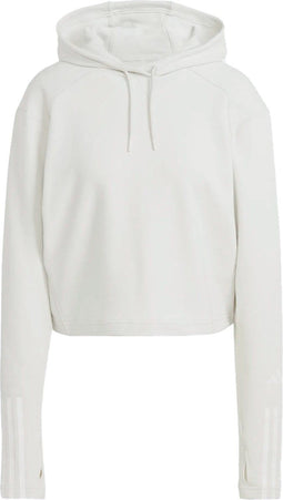 Adidas Train Essentials - 3-Stripes Hoodie - Losvallend model - Wit (2023)