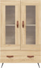 vidaXL - Hoge - kast - 69,5x31x115 - cm - bewerkt - hout - sonoma - eikenkleurig