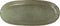 Serveerschaal Bidasoa Ikonic Groen Keramisch (36 x 16 cm) (Pack 2x)