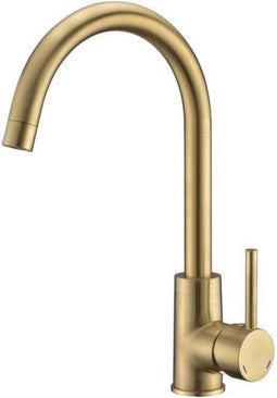 ROUSSEAU Keukenmengkraan K¯ben - Zonder douche - Geborsteld messing