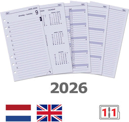 Kalpa 170 x 95 mm Personal Diary Vulling 1 Dag per Pagina NL EN 2026