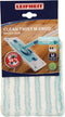 Leifheit Clean Twist M Ergo - vloerdoek micro duo - 2-vezels-systeem - 33 cm - Turquoise wit