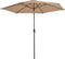 vidaXL - Parasol - met - metalen - paal - 300 - cm - taupe