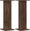 vidaXL - Plantenstandaards - 2 - st - 30x30x80 - cm - bewerkt - hout - bruin - eiken