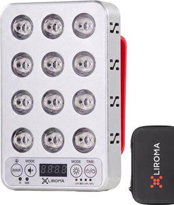 LIROMA® Draadloze Roodlichttherapie Lamp - Portable Infraroodlamp - 6 Golflengten - Spierherstel - Huidverbetering