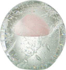 J-Line presse-papier Bubbel - glas - roze - large