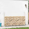 vidaXL - Haardhoutrek - 250x25x150 - cm - gegalvaniseerd - staal