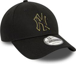 New Era - New York Yankees Metallic Outline Gold/ Black 9FORTY Adjustable Cap