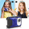 Waterdichte digitale camera voor kinderen, 16 MP Full HD 1080P, 8-voudige digitale zoom, onderwatercamera voor jongeren/beginners