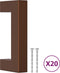 vidaXL - Handvatten - 20 - st - 64 - mm - roestvrij - staal - bronskleurig