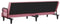vidaXL - Slaapbank - met - armleuningen - fluweel - roze