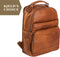 Leren Rugzak Cognac Austin