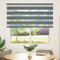 vidaXL - Zebra - rolgordijn - 150x150 - cm - stofbreedte - 145,9 - cm - donkergrijs