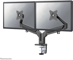 Neomounts DS70-810BL2 - Bureausteun voor 2 schermen tot 32" - Full motion met hoogte- en diepteverstelling (2 stuks)