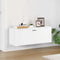 vidaXL Wandschoenenkast - 100x35x38 cm - 2 vakken - Wit