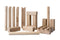 Eddy Toys Kubb-Spel - Kubb - Hout - met Opbergzak - Small