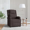 vidaXL Fauteuil verstelbaar stof donkerbruin