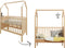 Bopita My First House Ledikant - 60x120 cm. - Natural