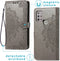 iMoshion Hoesje Geschikt voor Motorola Moto G30 / Moto G20 / Moto G10 Power / Moto G10 Hoesje Met Pasjeshouder - iMoshion Mandala Bookcase - Grijs