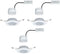Paulmann Base Coin - LED-inbouwlamp 3-Step-Dim 3x5W 3000K rond 90 mm (3 stuks)