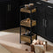 SoBuy FRG226-F - Badkamerrek - 3 Planken - Bruin