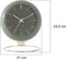 Karlsson Globe - Tafelklok - Gouden details - Mosgroen - 21x24,5x14cm