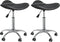 vidaXL - Eetkamerstoelen - draaibaar - 2 - st - kunstleer - zwart