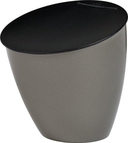 Mepal Calypso afvalbakje – 2,2 liter – Afvalbakje aanrecht met deksel – Titanium