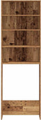 vidaXL - Wasmachinekast - 64x24x190 - cm - oud - houtkleurig