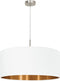 EGLO Pasteri - Hanglamp - Ø53 cm - Nikkel-Mat - Wit - Koper