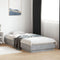 vidaXL - Bedframe - met - LED-verlichting - betongrijs - 90x200 - cm