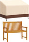 vidaXL - Tuinhoes - 3-zitsbank - 600D - 132x71x56/81 - cm - oxford - beige