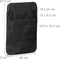 relaxdays autostoel organizer - 4 vakken - tabletvak - zwart (2 stuks)