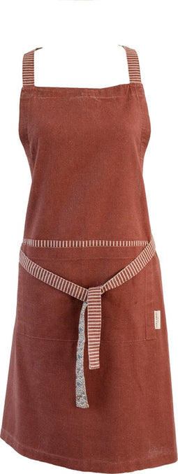 Laura Ashley Kitchen Linen Collectables Schort - Kookschort - Oxblood Rood Daniela - 78x85cm