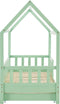 Juskys Marli - Kinderbed - 90 x 200 cm - Inclusief bedlades - Mint