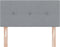 vidaXL - Hoofdbord - met - Knopen - Lichtgrijs - 80 - cm - Stof