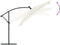 vidaXL - Parasol - met - stalen - paal - 269x269x235 - cm - wit