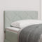 vidaXL - Hoofdbord - Diamant - Blokken - Ontwerp - Lichtgrijs - 80 - cm - Velvet