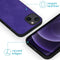 iMoshion Hoesje Geschikt voor iPhone 13 Hoesje Met Pasjeshouder - iMoshion Uitneembare 2-in-1 Luxe Bookcase - Paars