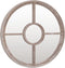 vidaXL - Tuinspiegel - rond - 40x4 - cm - ijzer - zandkleurig
