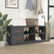 vidaXL - Schoenenbank - 100x34x45 - cm - massief - grenenhout - grijs