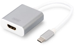 Assmann DA-70836 - USB Type-C naar HDMI - 0,2 m - Zilver