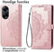 iMoshion Hoesje Geschikt voor Oppo A98 Hoesje Met Pasjeshouder - iMoshion Mandala Bookcase - Rosé Goud