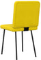 vidaXL - Eetkamerstoelen - 2 - st - fluweel - geel