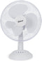 Deluxa Tafelventilator - 30cm - 85° Oscillerend 3 Snelheden - Wit