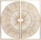 Wanddecoratie Home ESPRIT Gouden Natuurlijk 50 x 2 x 100 cm (2 Onderdelen)